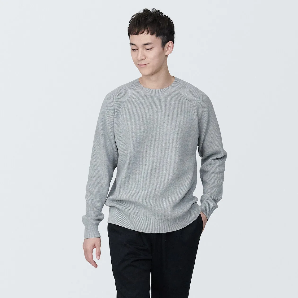 Ribbed Crewneck Sweater