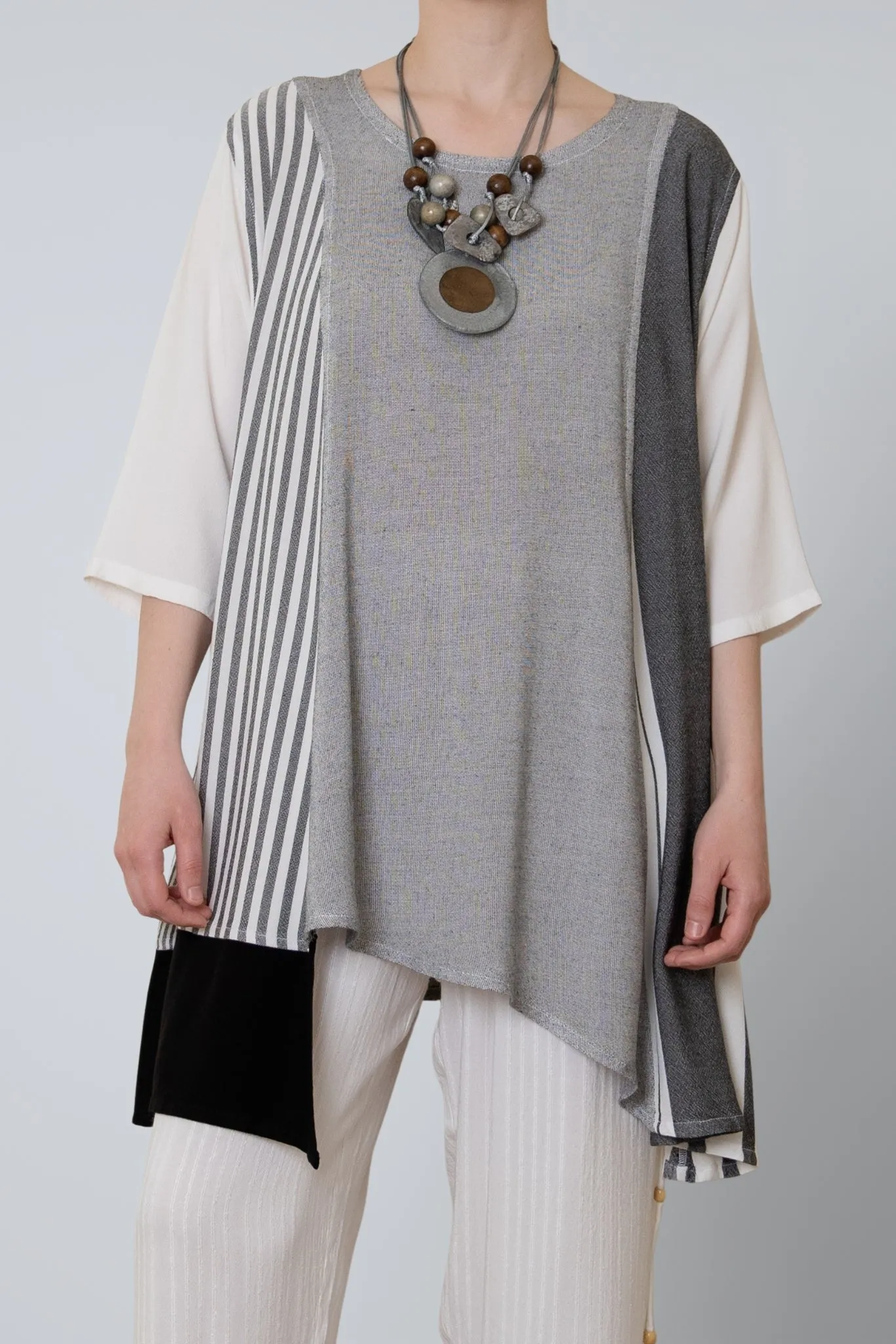 Stripe Tunic - White