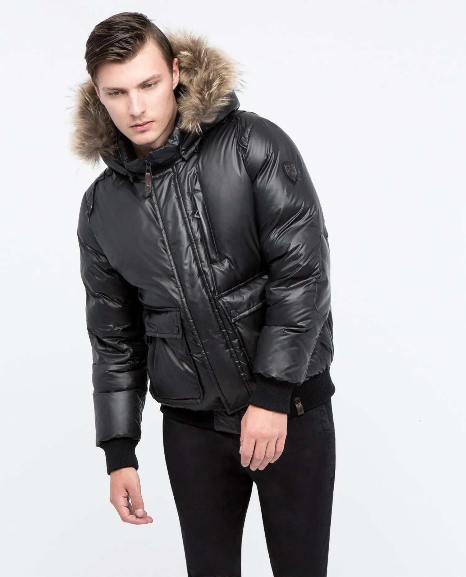 Sylvain Fur-Trimmed Bomber Jacket