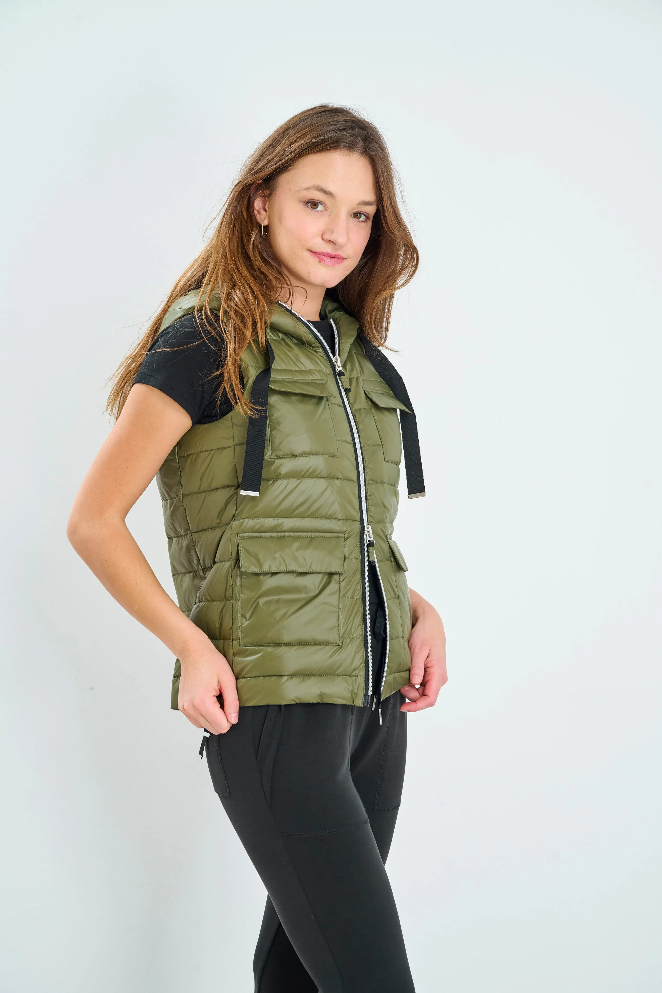 Utility Hooded Down Vest