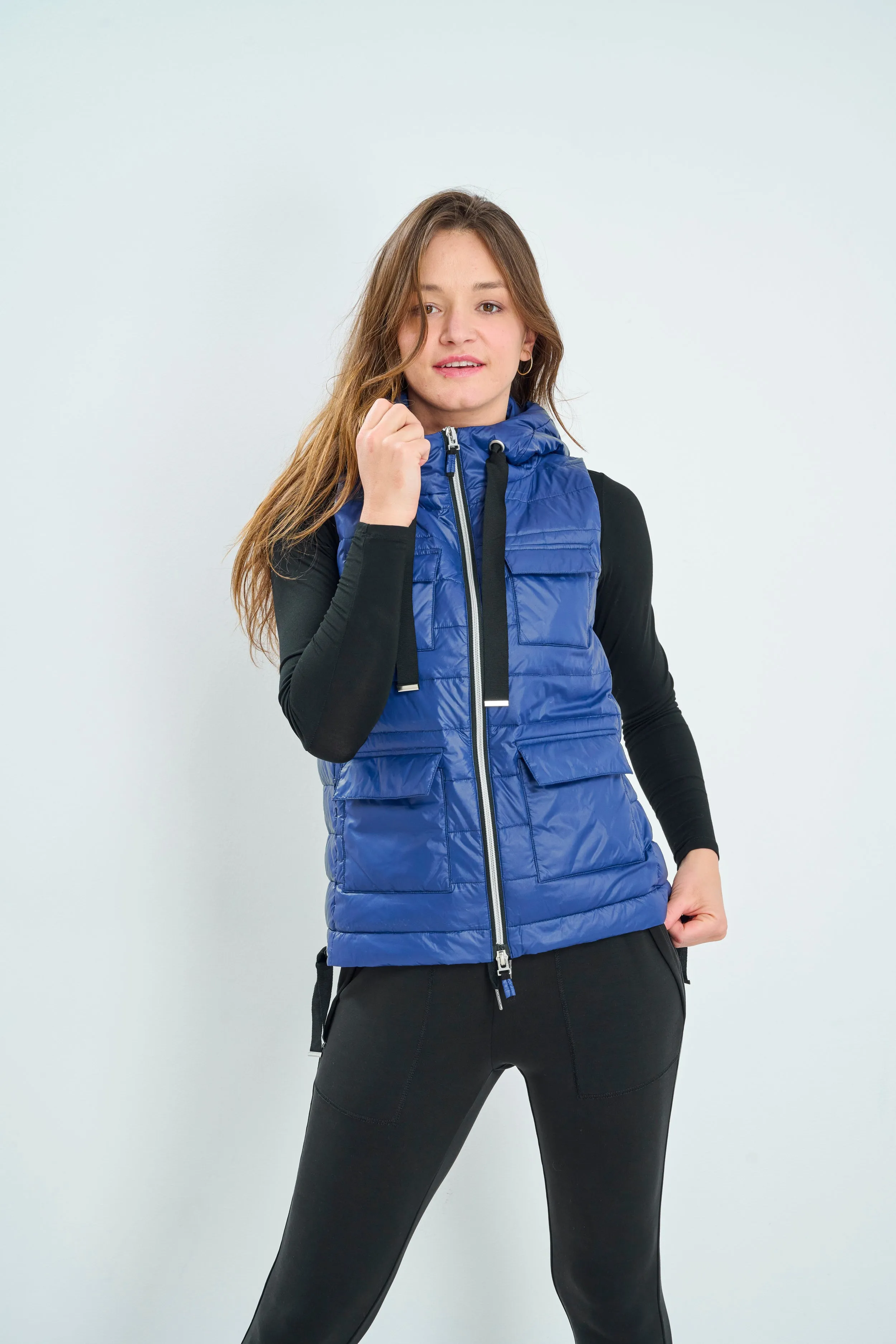 Utility Hooded Down Vest