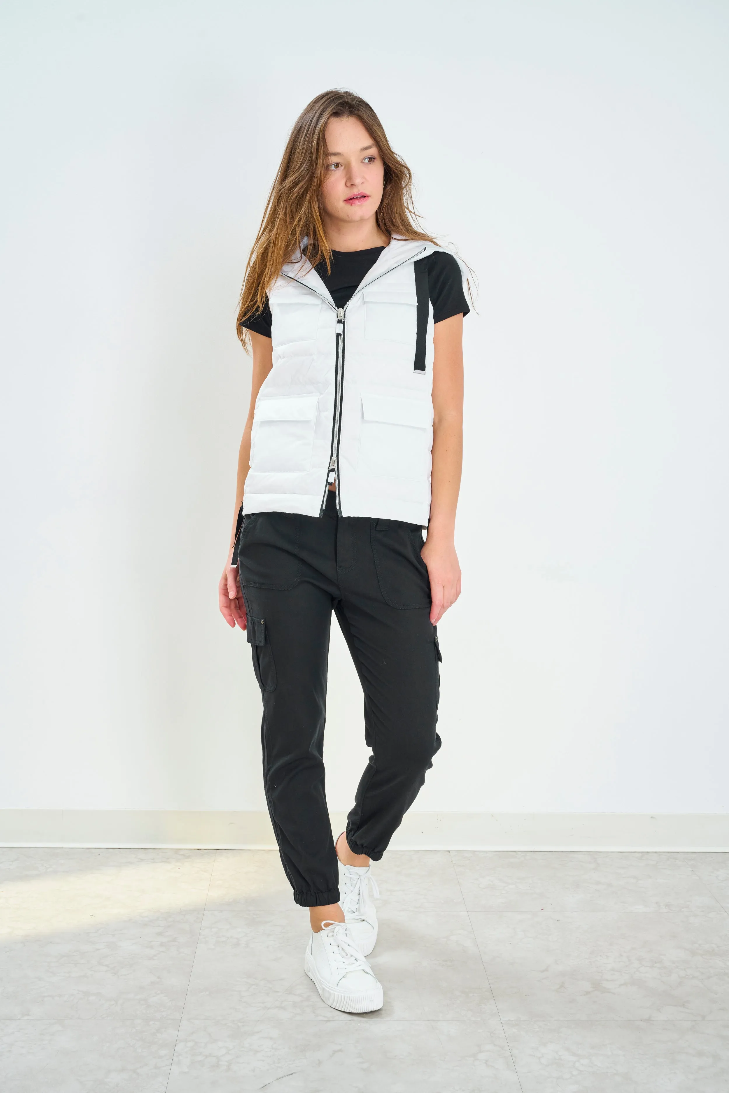 Utility Hooded Down Vest