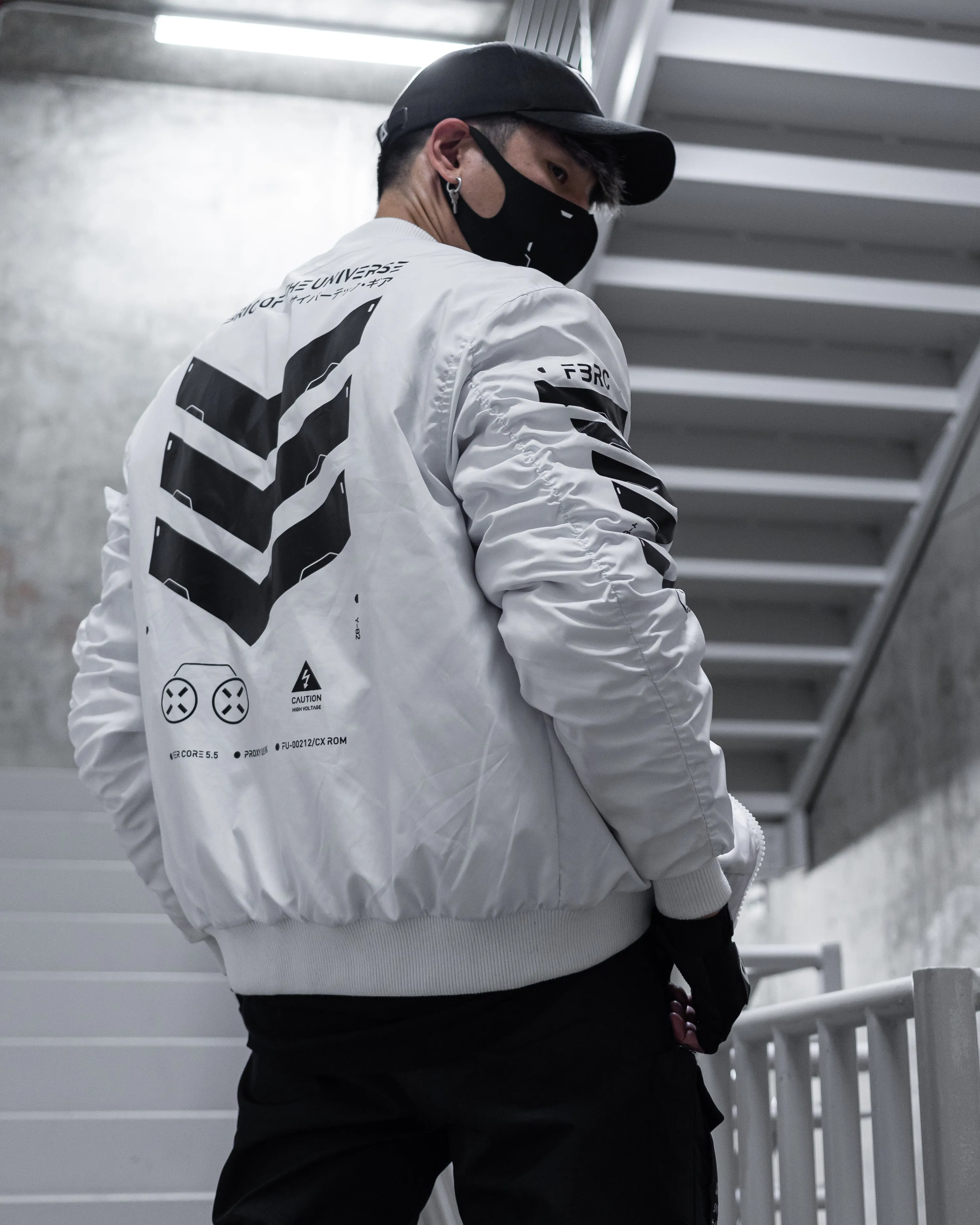 White V3-3 Bomber Jacket - Stylish and Functional Mens Jacket