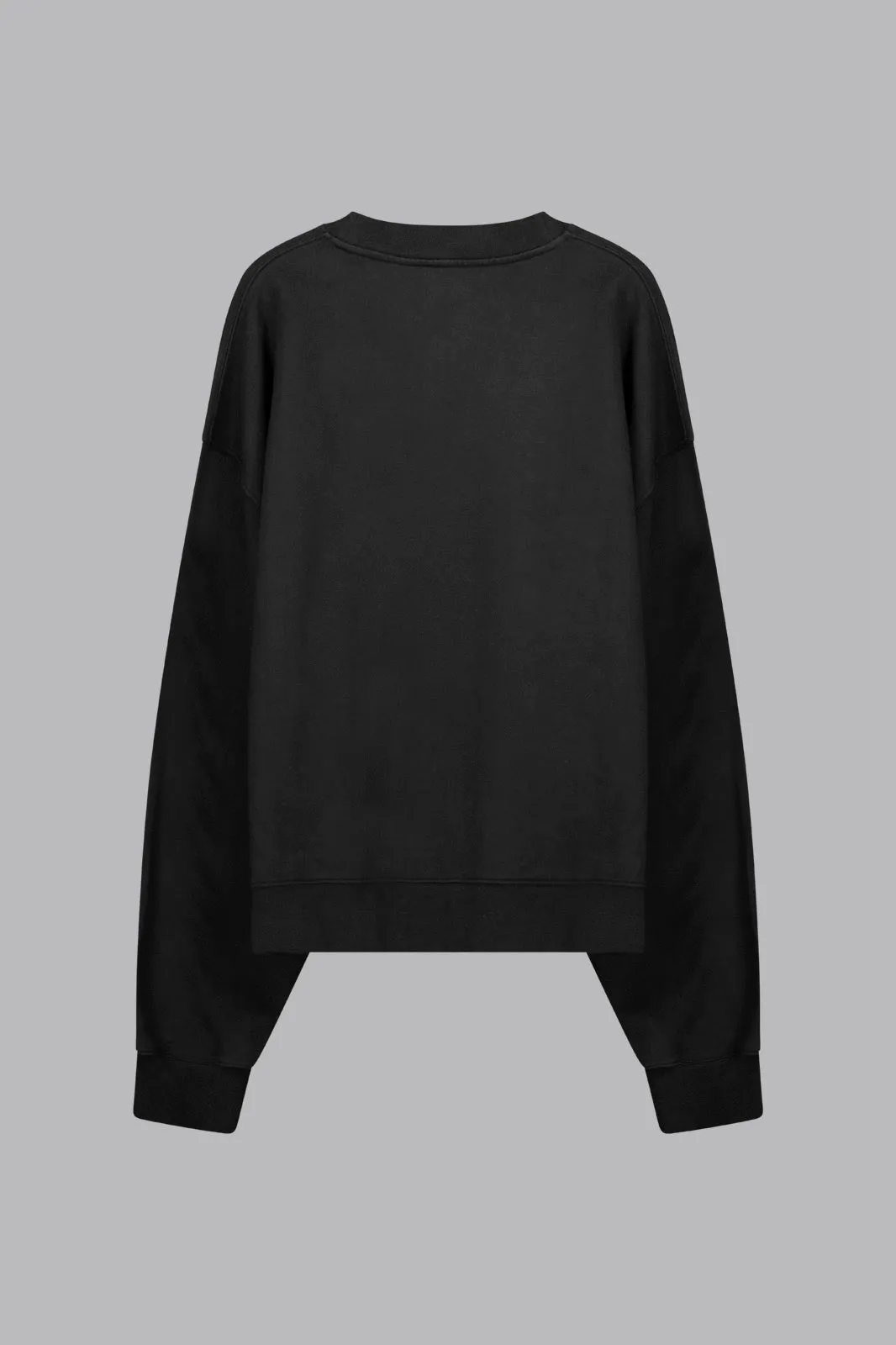 V_LYFE420 BOXY SWEATER - Black